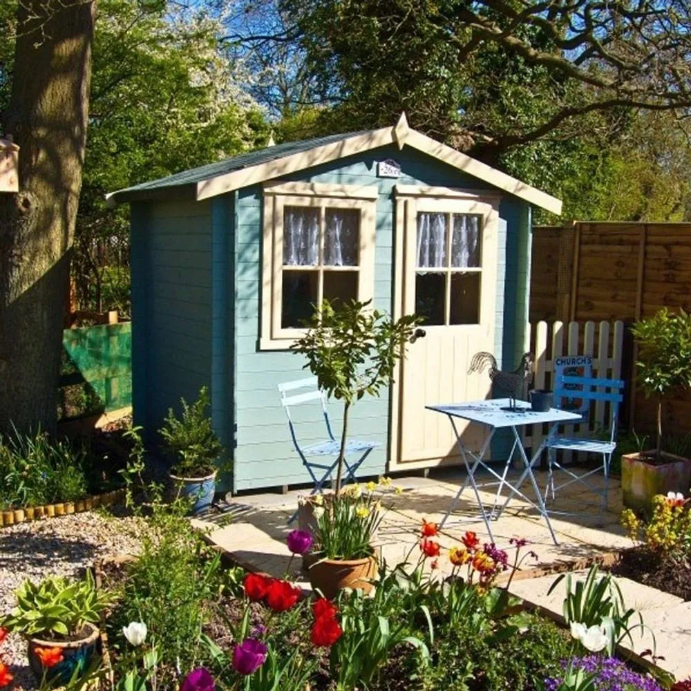 Shires Avesbury 19 mm Log Cabin 8 x 6 Feet in Brown 2