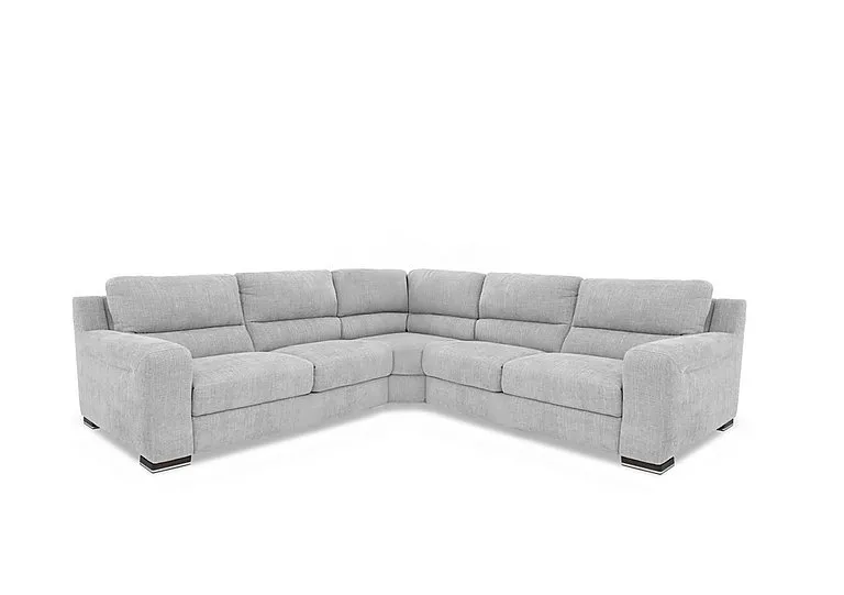 Viali Fabric Large Corner Sofa - Lead Grey