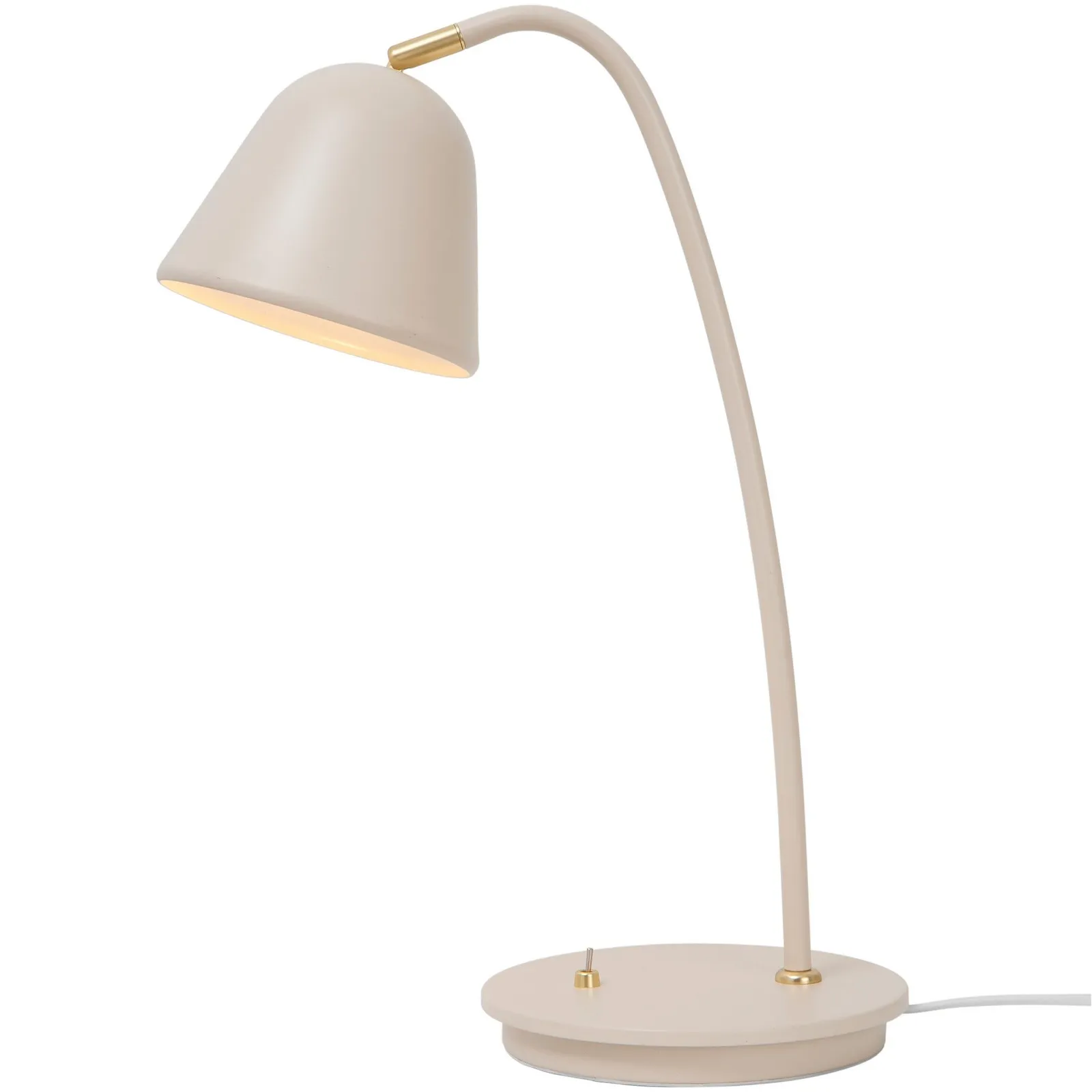 Nordlux Fleur Table Lamp Beige Metal Livingroom E14 Switch 2