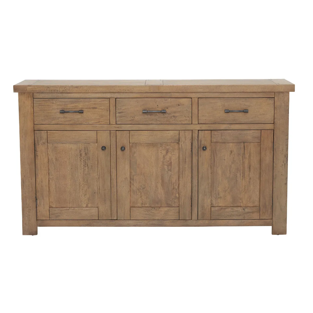 Antix 3 Door 3 Drawer Sideboard Smokehouse Distress