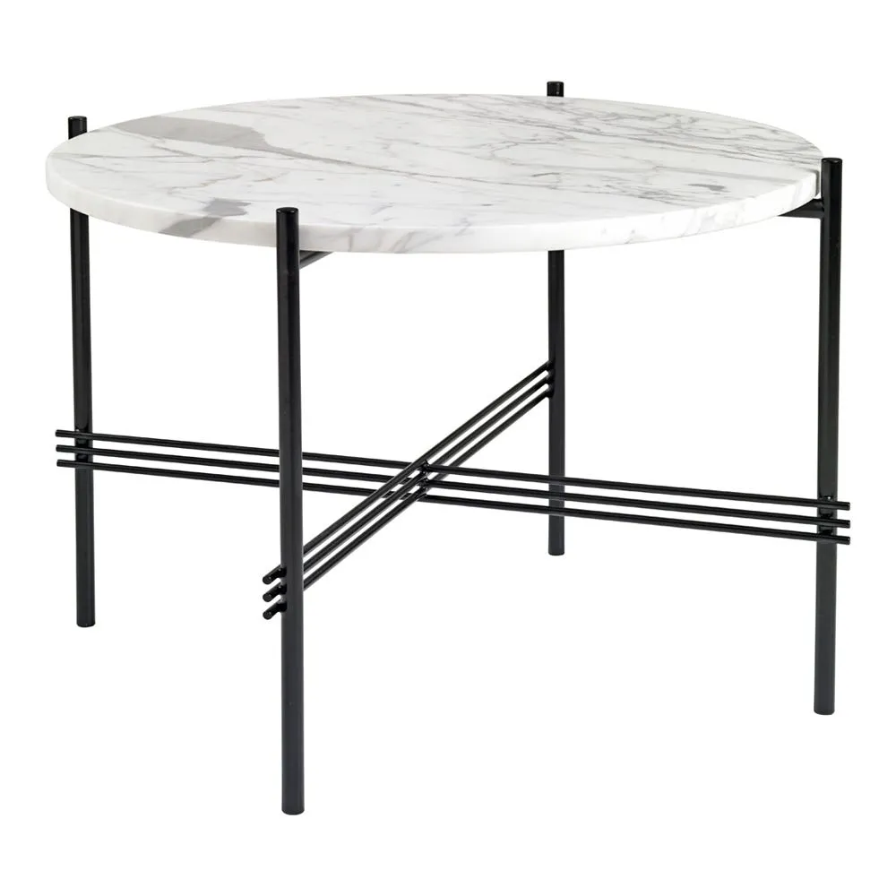 Gubi TS Coffee Table Medium in White Carrara Marble 2