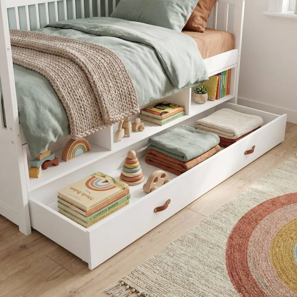 Nöa and Nani Lottie Bo Peep House Day Bed with Pull-Out Trundle in Classic White 3