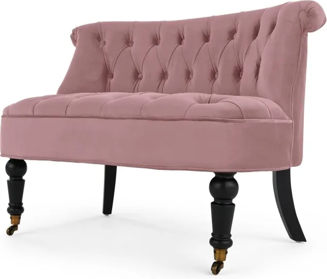 Bouji Love Seat, Velvet Powder Pink