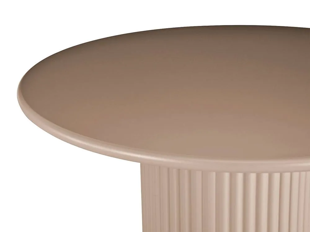 Vente-unique Round Dining Table for 4 Cm MDF - Brown - TAMARZO 5