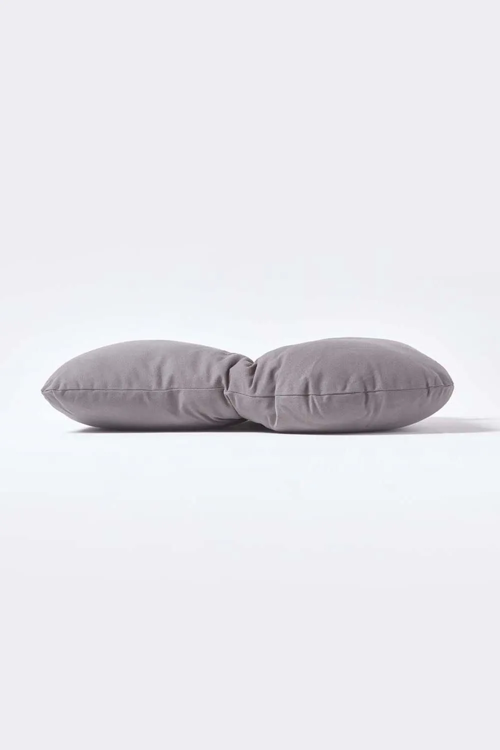 Homescapes Cotton Back Support Cushion in Charcoal 4