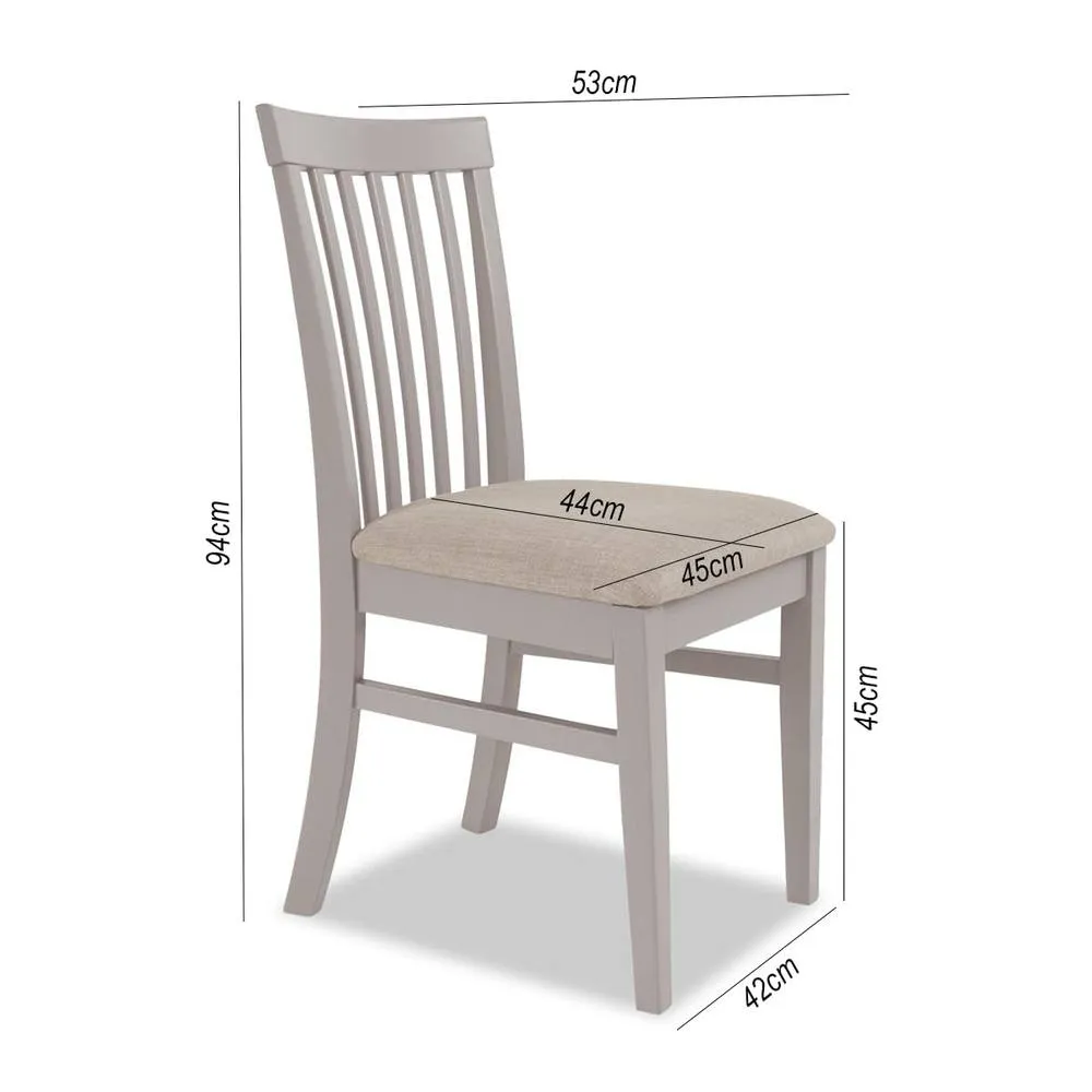 Statement Furniture Florence Highback Upholstered Chairs Set of 4 in Taupe 4