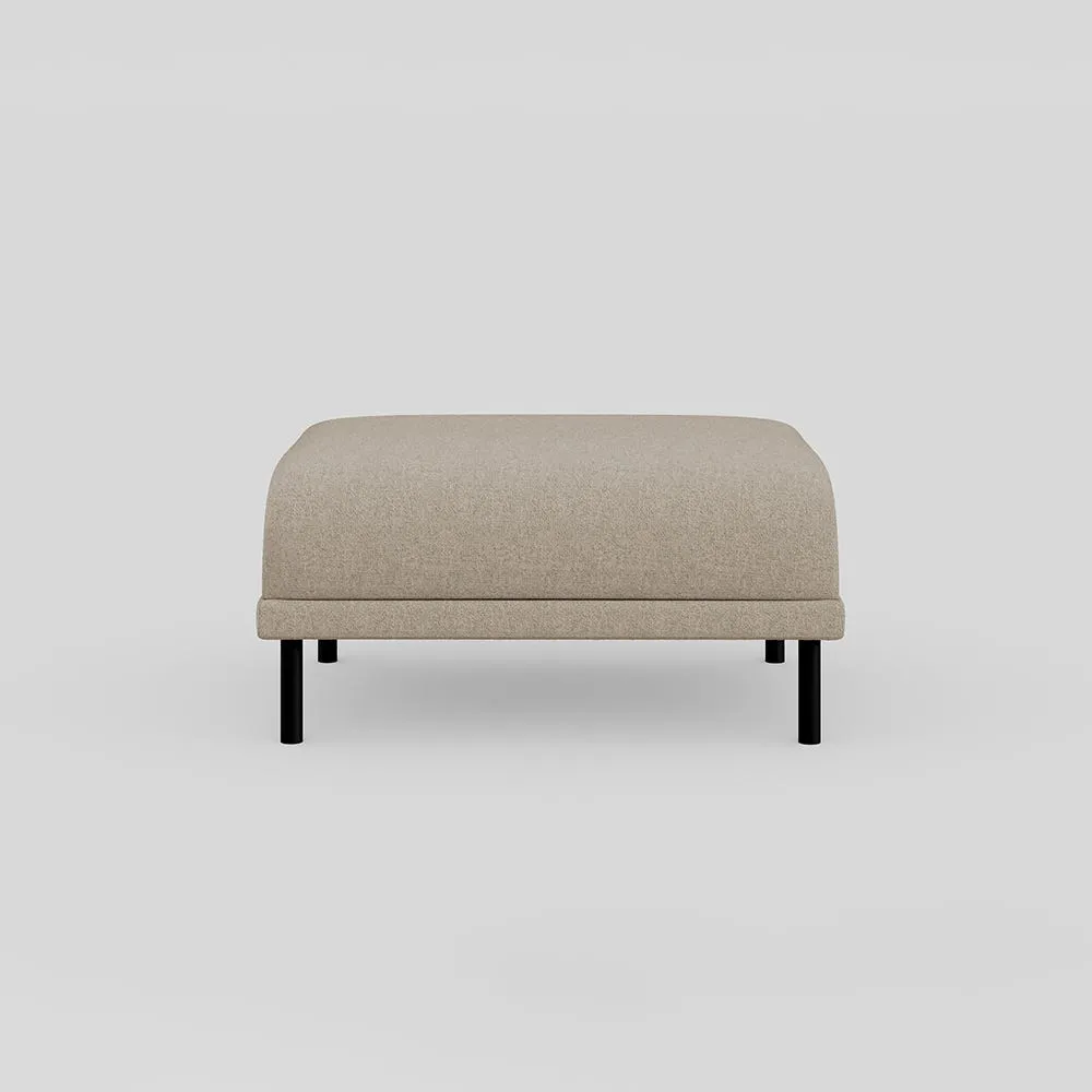 Heal's Harri Footstool Broadweave Putty 1
