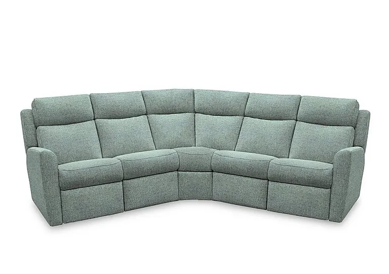 Wren Large Fabric Corner Sofa - Dapple Kingfisher