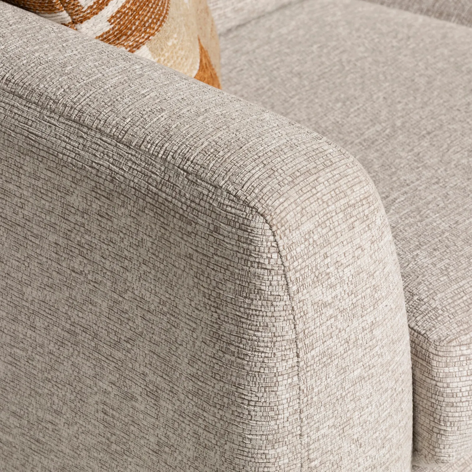 Chaska 2 Seater Standard Back Sofa, Neutral Fabric | Barker & Stonehouse 4