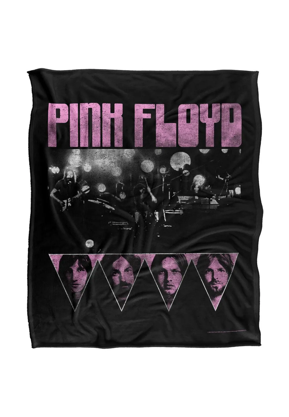 Pink Floyd Heads Silky Touch Super Soft Throw Blanket 152 X 127 cm in White
