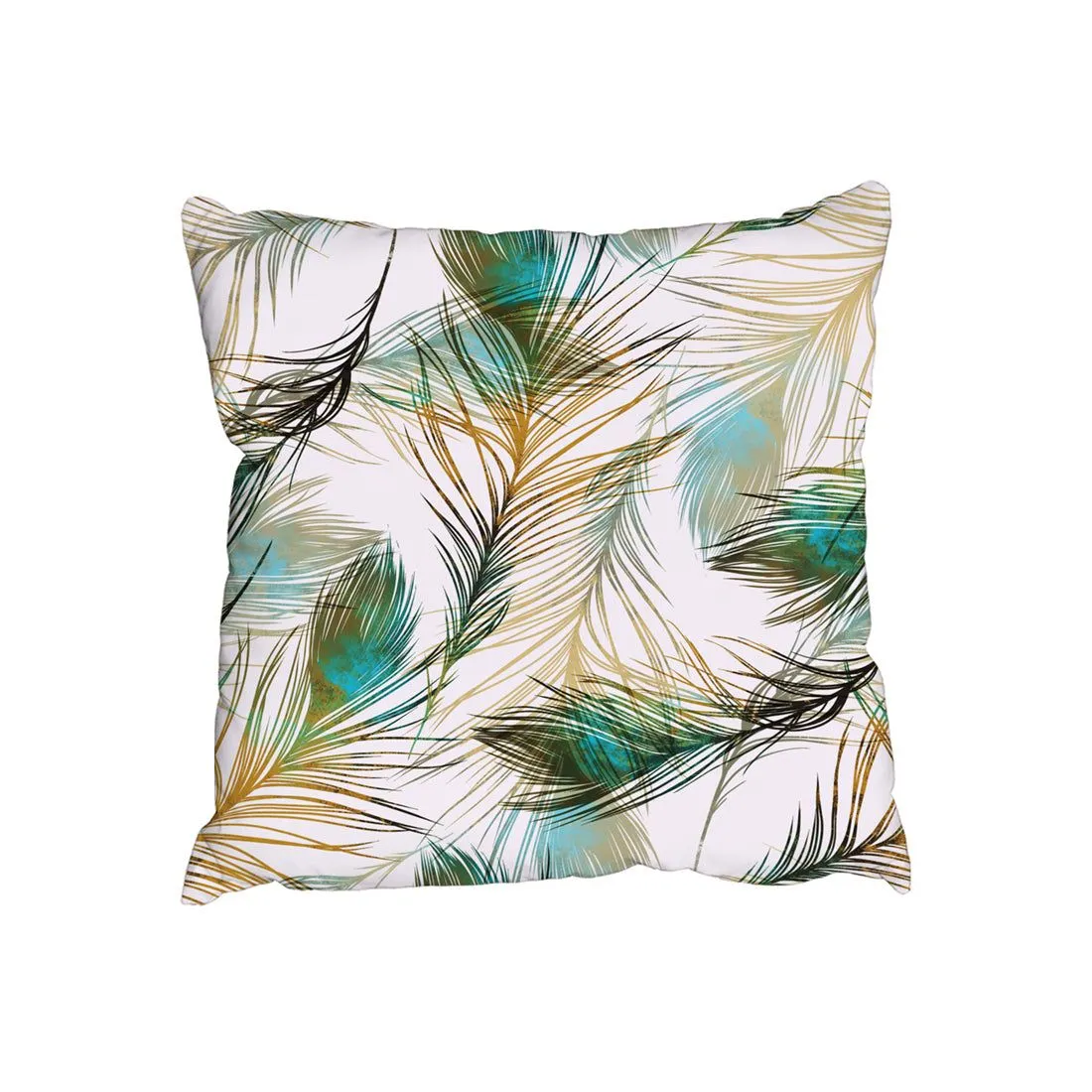 Benjamin Tate Design Cushions - Imprints peacock feathers (Cushion)