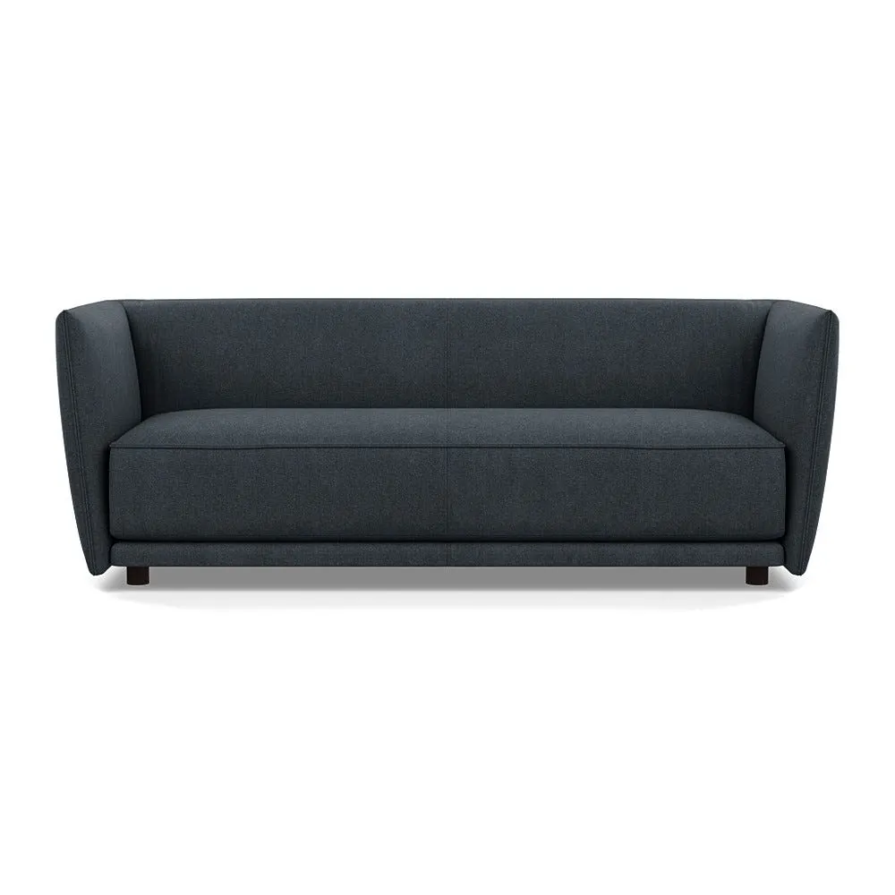 Heal's Valley 3 Seater Sofa St Moritz Grey Walnut Stain Feet 1