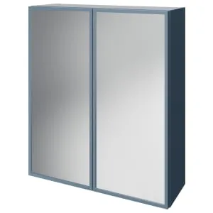 Wickes Haven Misty Blue Mirror Cabinet - 700 x 600mm