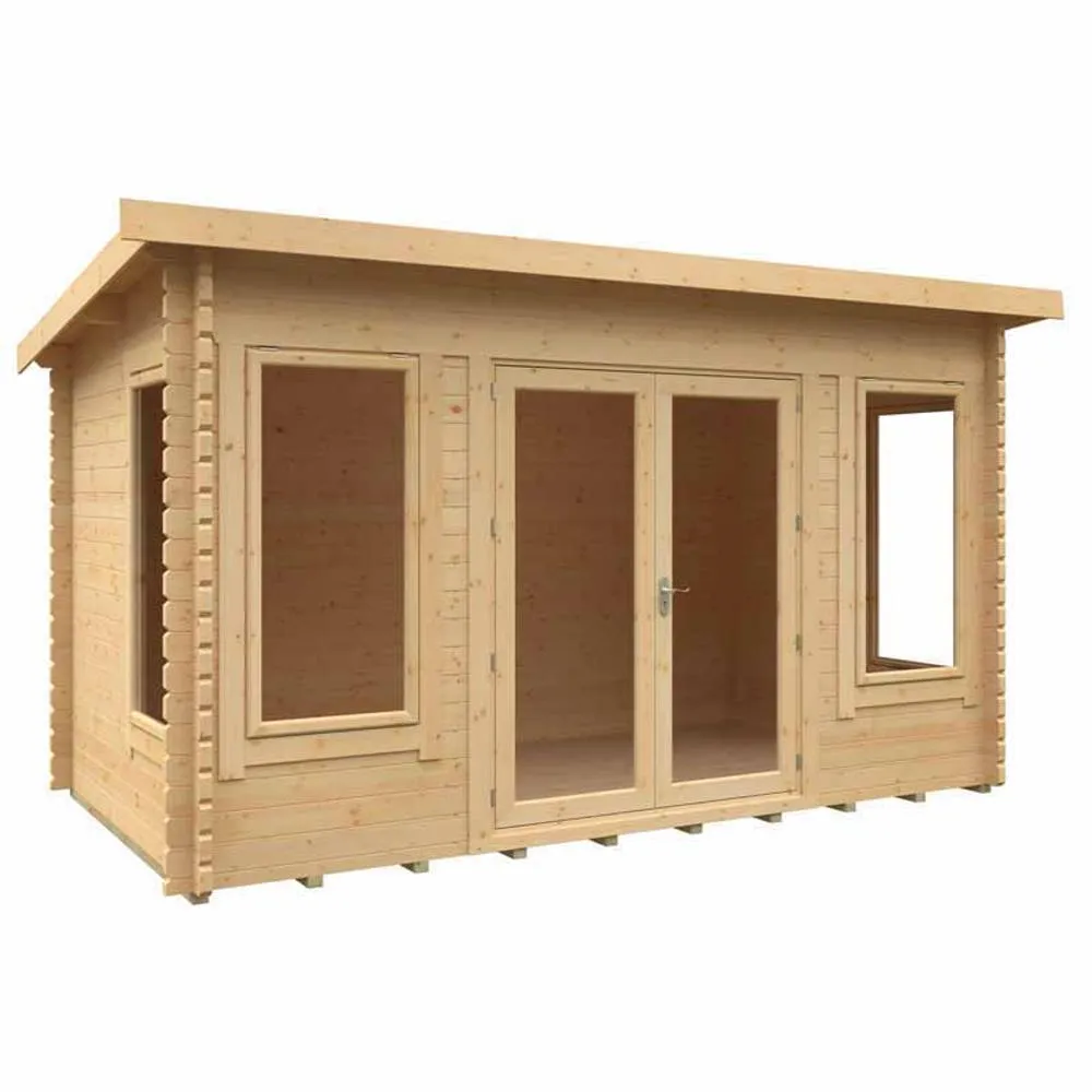 Buttercup Farm 14x8w The Hatfield 44mm Cabin - L415 x W235 x H232.8 cm in Natural
