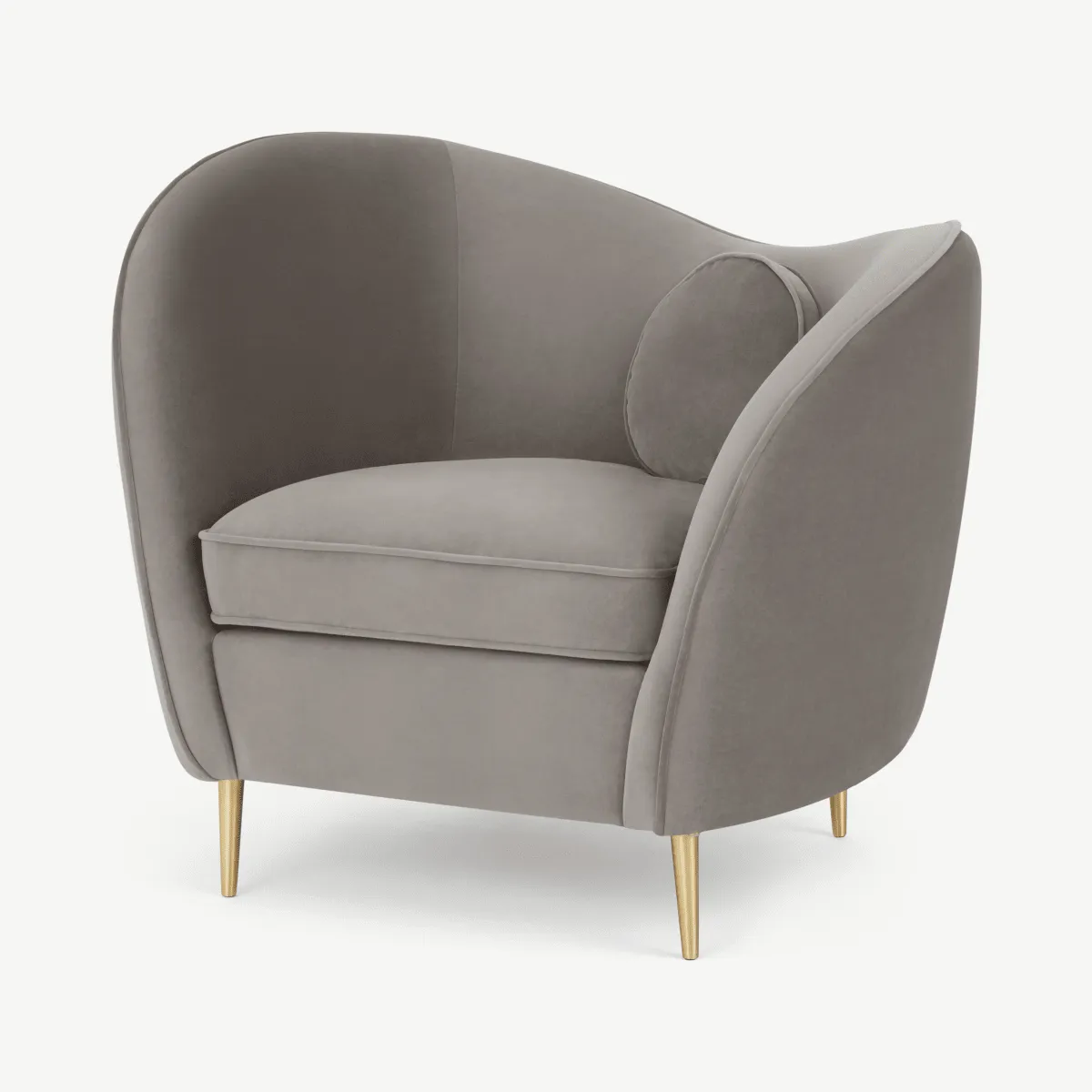 Kooper Accent Armchair, Alaska Grey Velvet