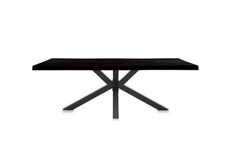 Njord Raw Edge Dining Table with Metal Star Base - 180-cm