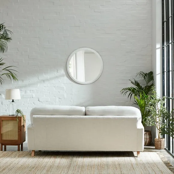 Martha Faux Linen 3 Seater Sofa 4