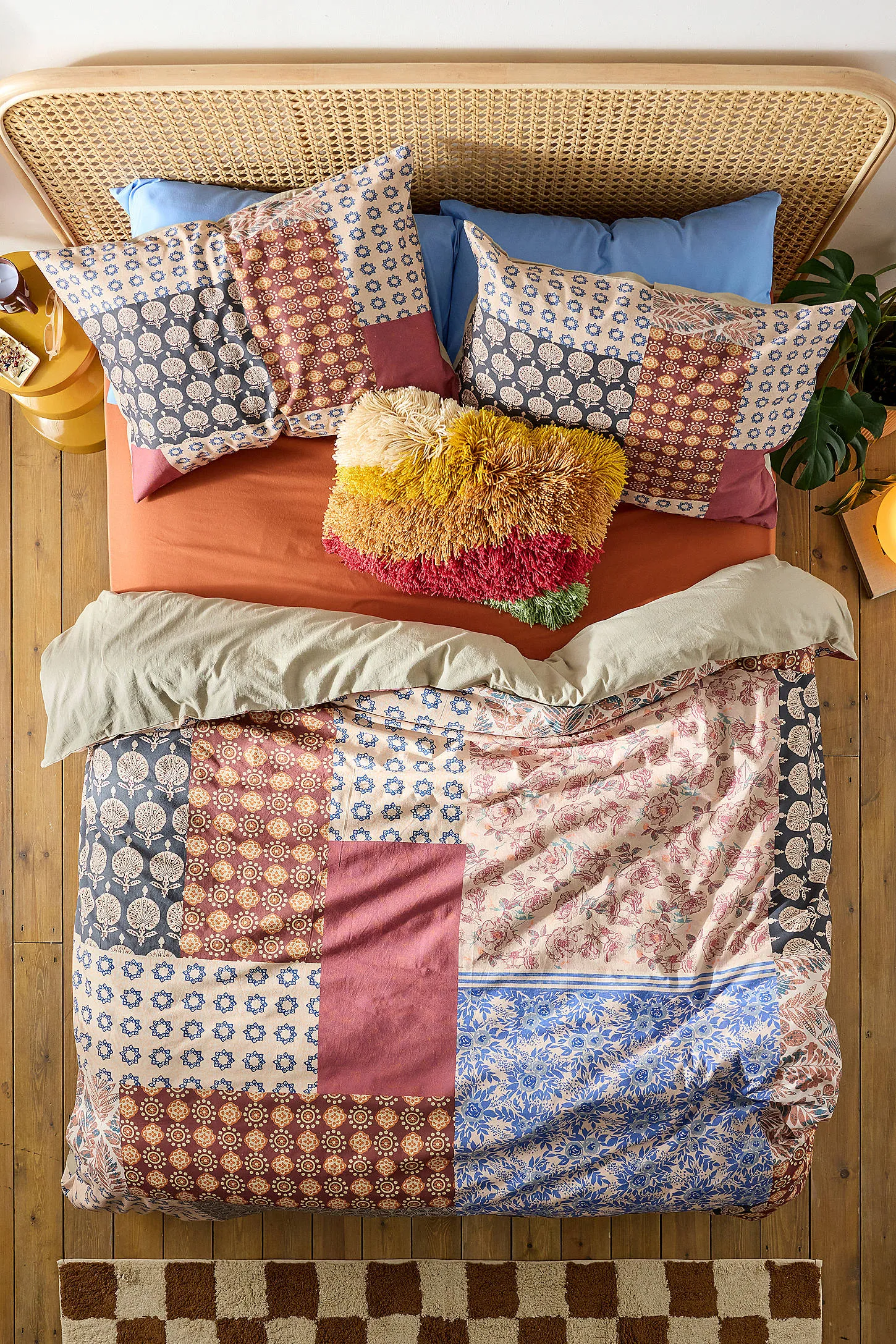 Quirky Multi Patchwork Duvet Set Double