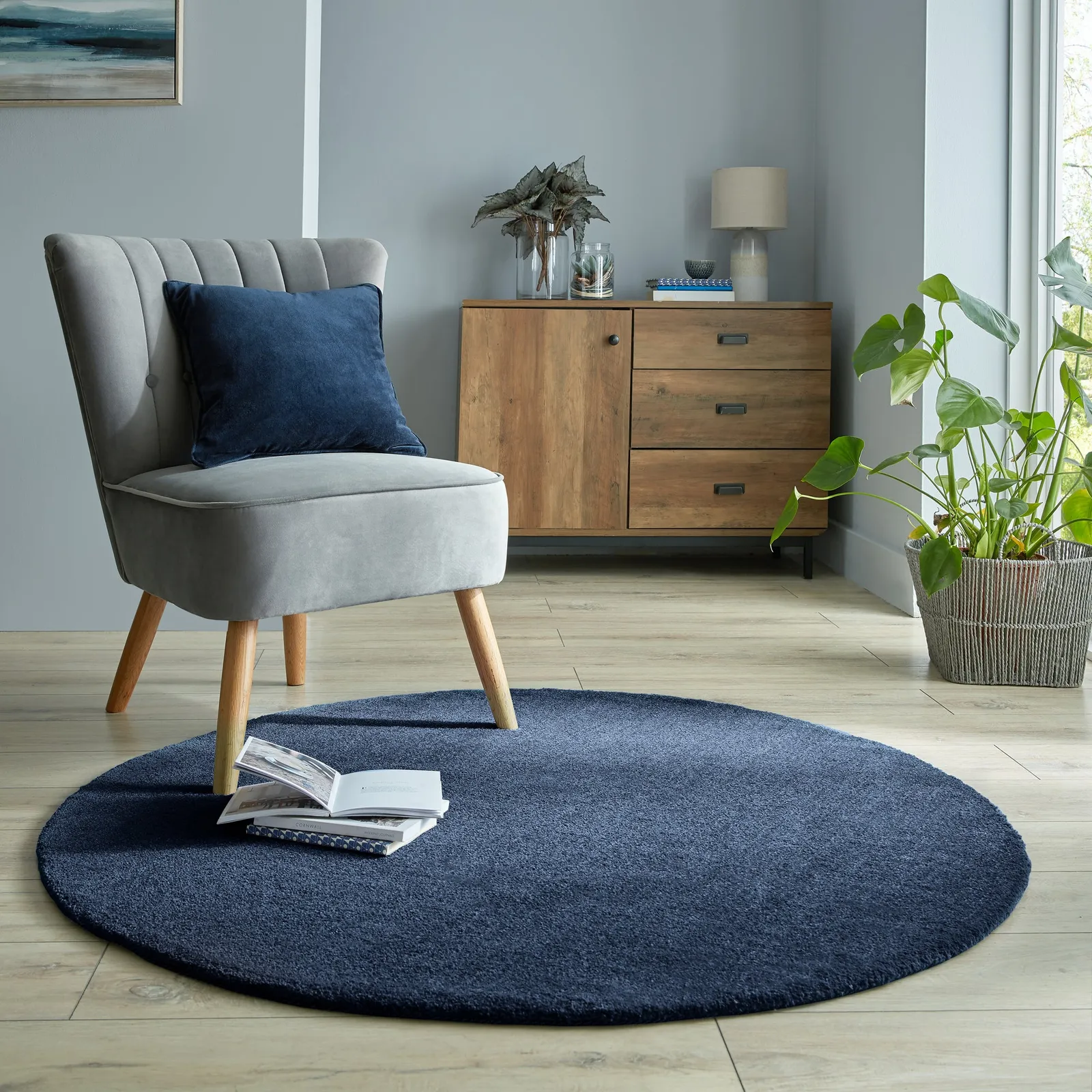 Isla Circle Rug Isla Navy