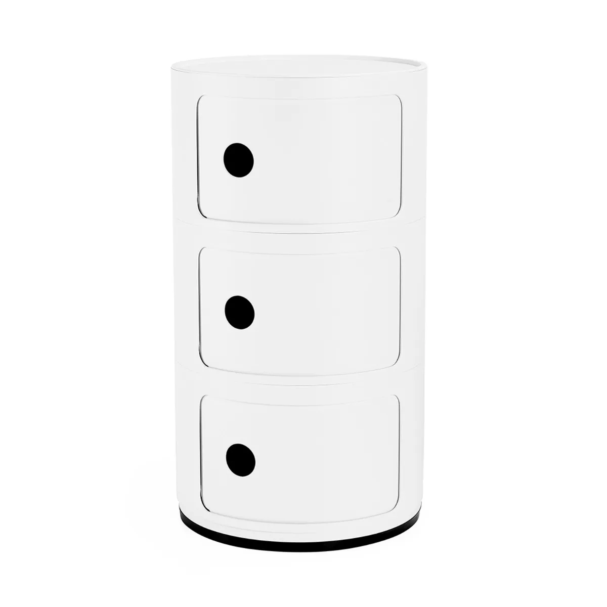Kartell Componibili Recycled 3 Element Table, White Plastic | Barker & Stonehouse 3