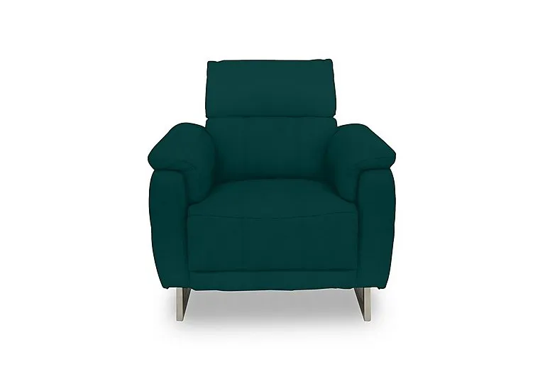 Moet Fabric Power Recliner Chair with Telescopic Headrest - Opulence Teal