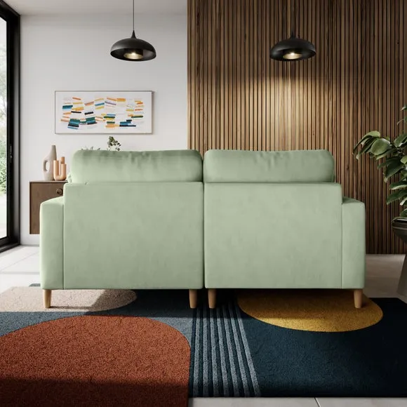 Apollo Vintage Velvet Corner Chaise Sofa 3