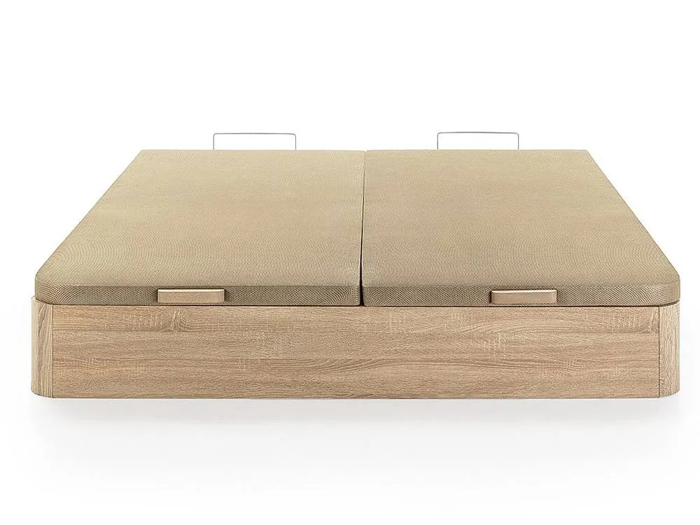 Vente-unique Ottoman Storage Bed Base - 180 X 200 Cm - Light Natural - HESTIA By in Light Oak 2
