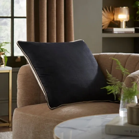 Luxe Velour Contrast Square Cushion 2