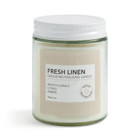 Odour Neutralising Linen and Sky Candle 3