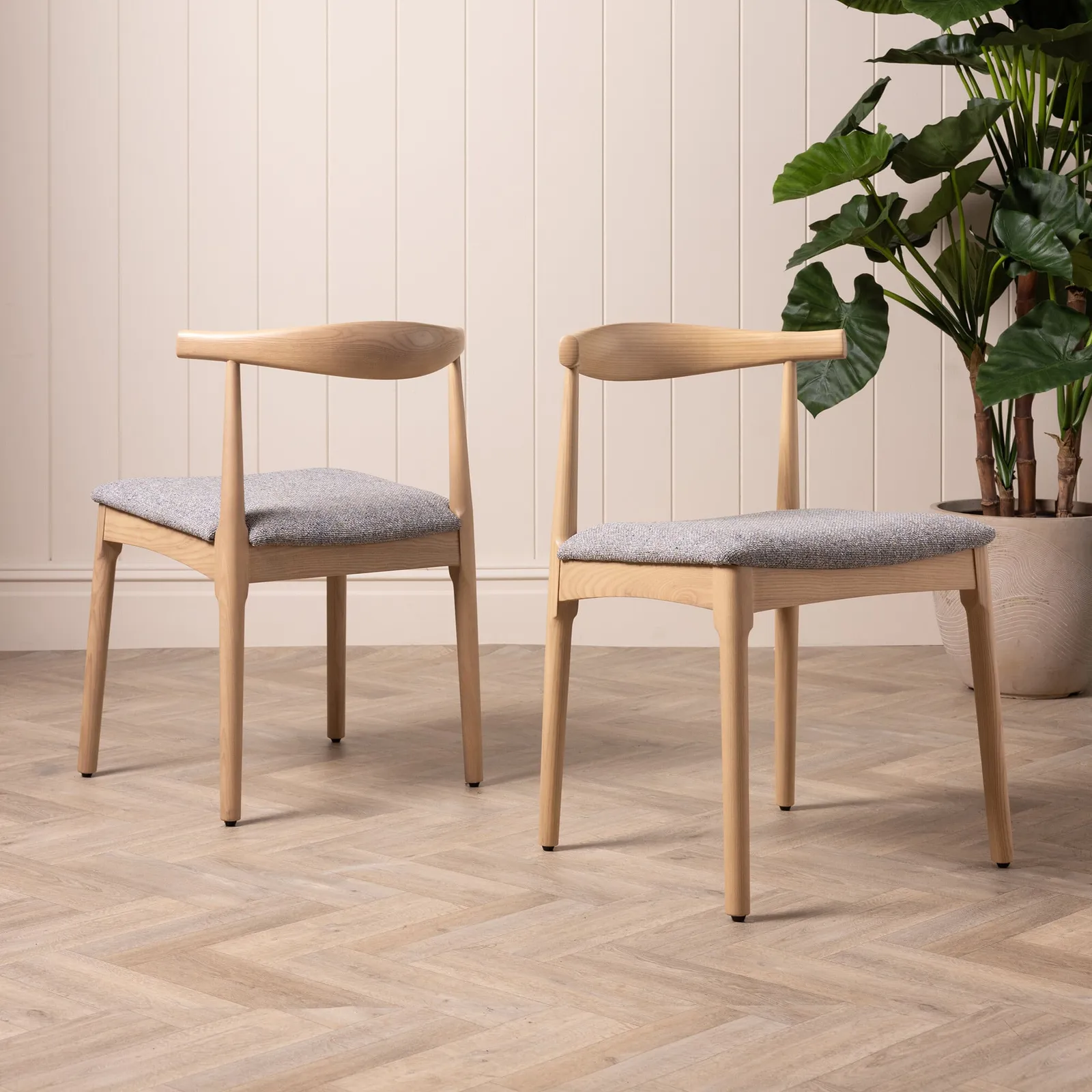 Mull Dining Chair, Neutral Fabric | Barker & Stonehouse