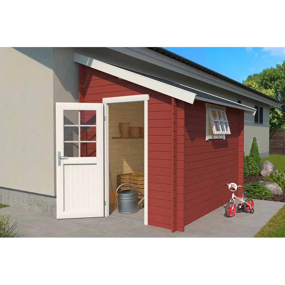 Lasita Maja Ltd Jura-Log Cabin, Garden Room, Home Office - L214.6xW295xH267.9 cm in Light Oak 4