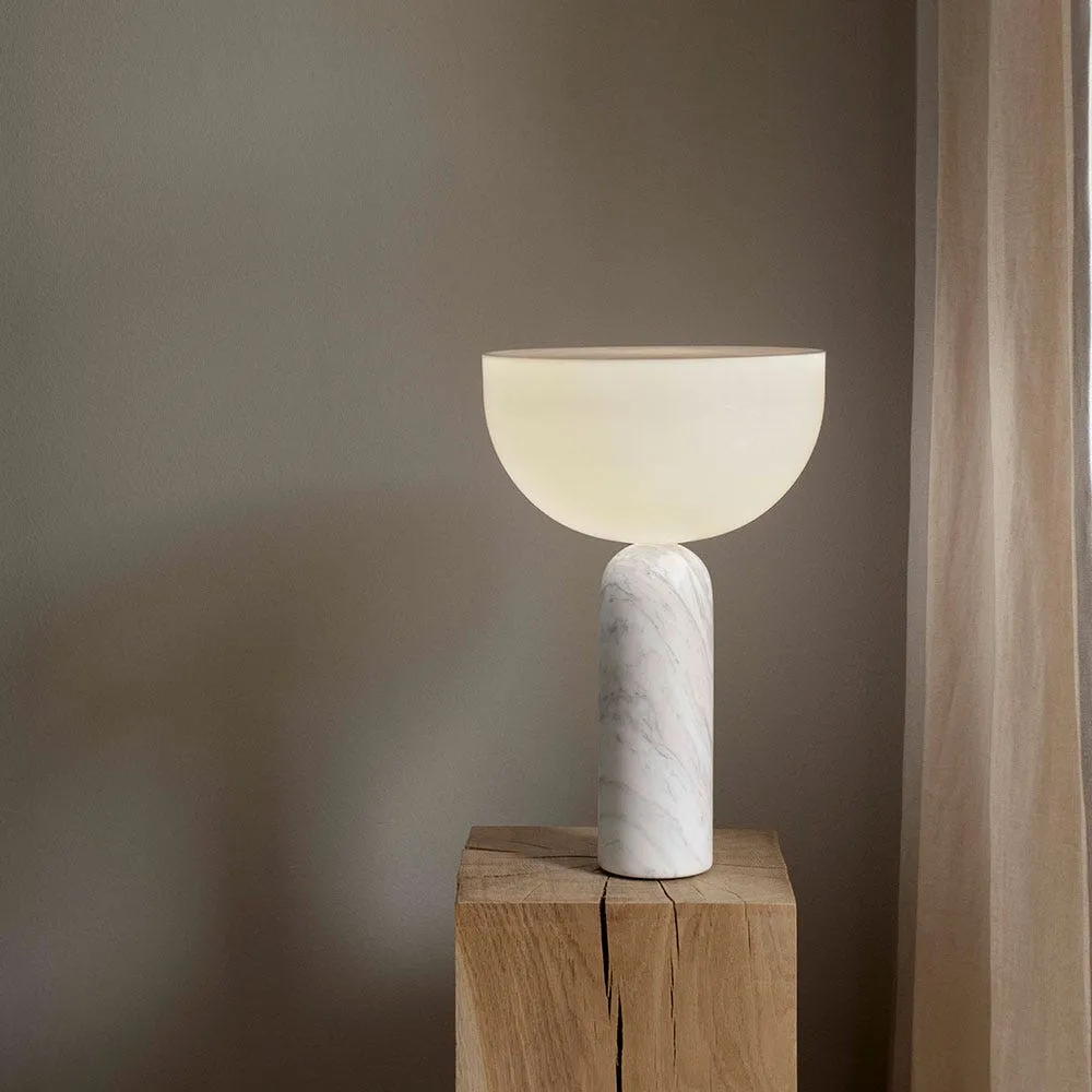 New Works Kizu Table Lamp Rosso Levanto Marble Small 4