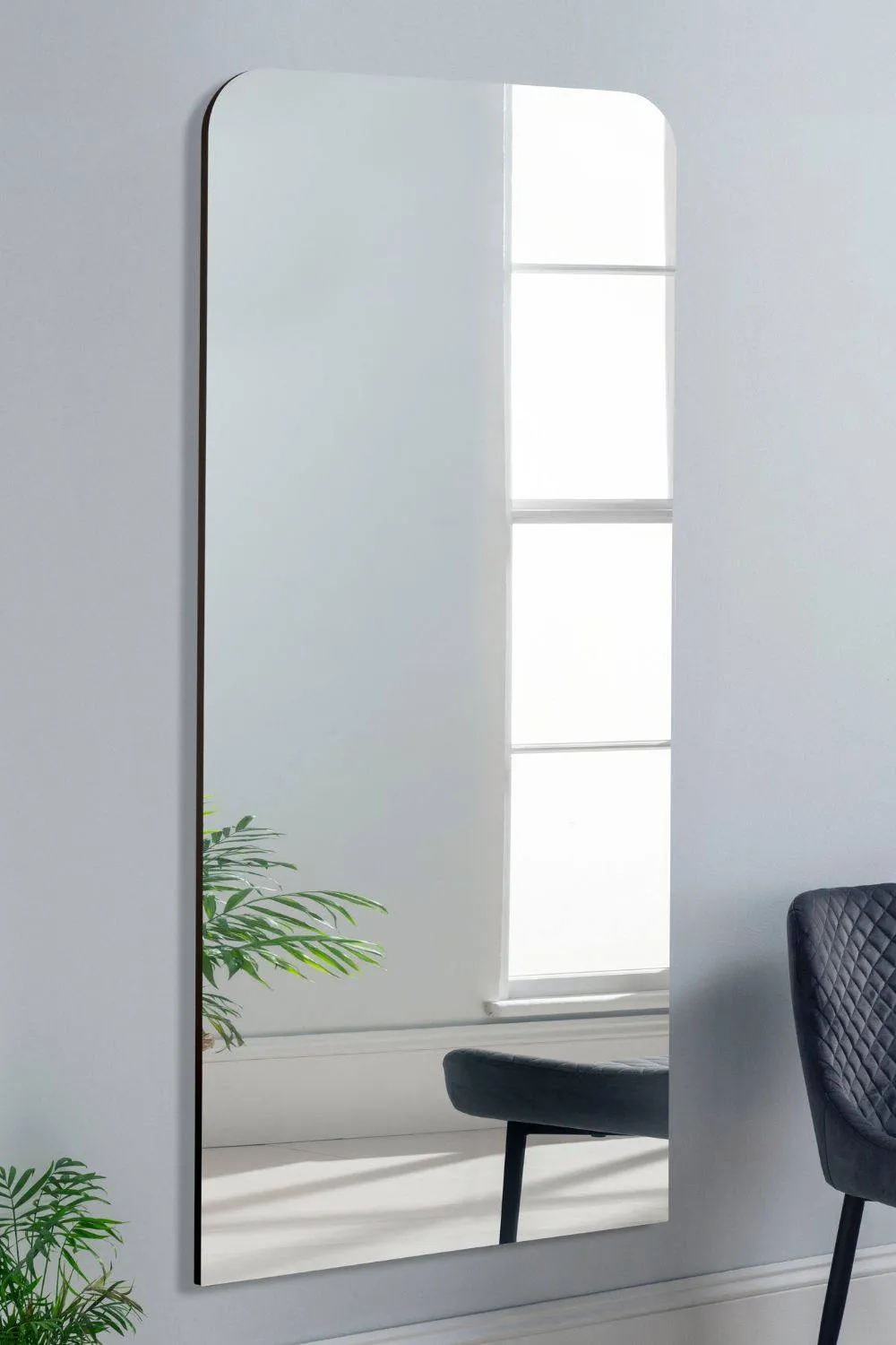 Yearn Mirrors Radius Extra Large Mirror in Black