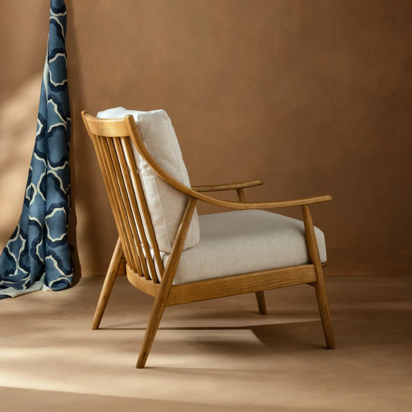 Runa Armchair, Neutral Fabric | Barker & Stonehouse 4