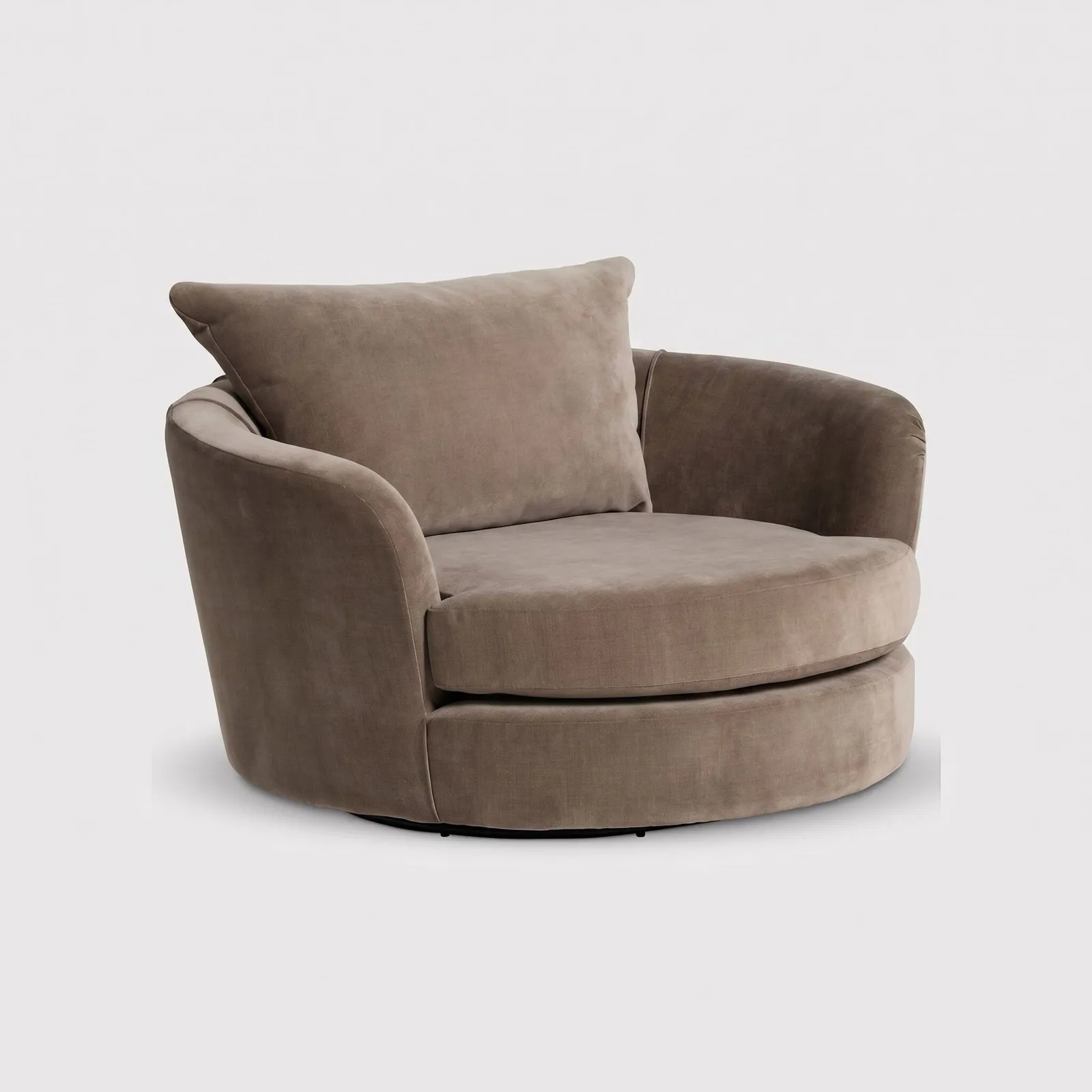 Floyd Cuddler Swivel Armchair With Foam Fabric | Barker & Stonehouse