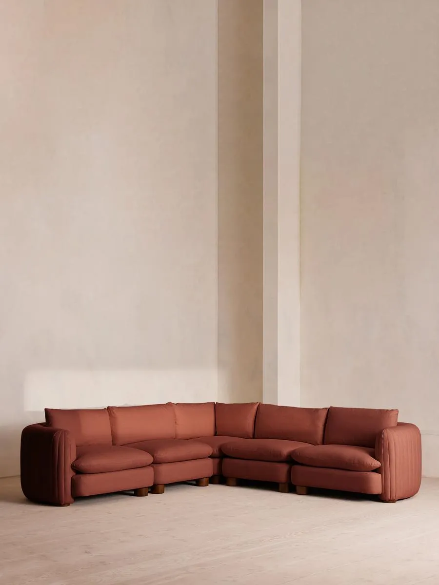 Vivienne Modular Corner Sofa, Linen, Sienna