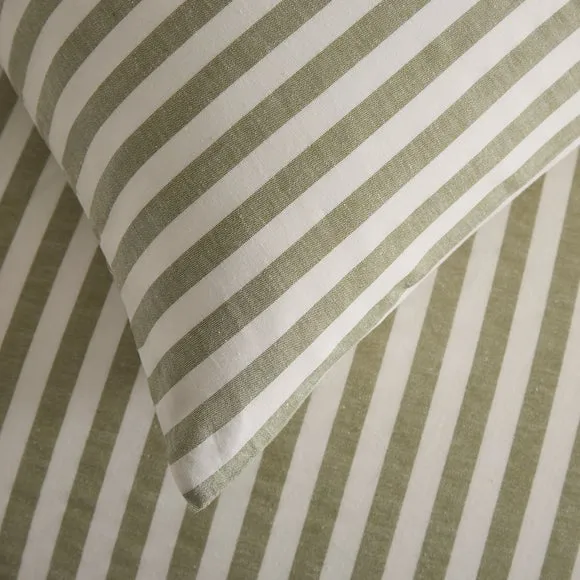 Portloe Stripe 100% Cotton Duvet Cover & Pillowcase Set 5