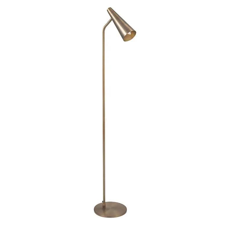 Domme Floor Lamp - Antique Brass