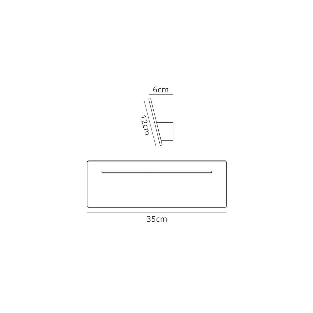 Netlighting Fusion Wall Lamp Rectangular 8W LED 4000K 720lm White 2