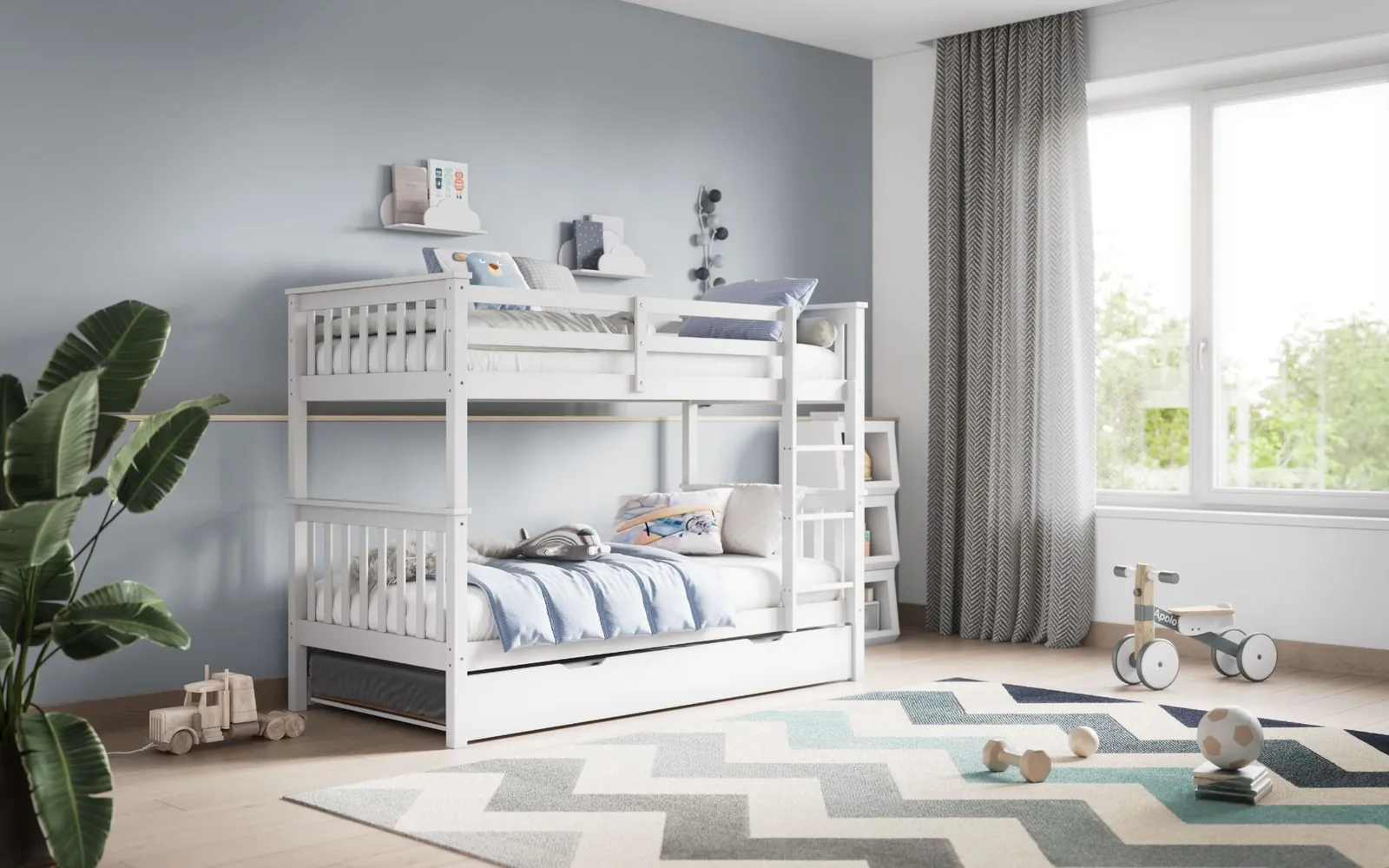 Flair Zoom Bunk Bed Small Single in White 4