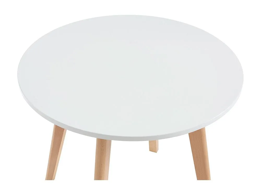 Vente-unique Children's Table In MDF & Beech Wood - White & Natural - LOULOUNE in Light Oak 6