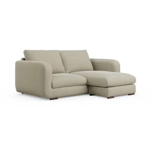 Luca Soft Chenille Reversible Corner Chaise Sofa 6