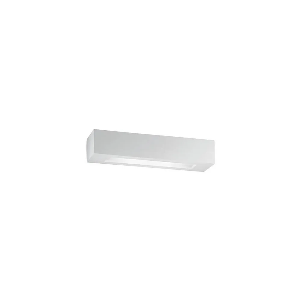 Netlighting CANDIDA 2 Light Plaster Wall Light White 45x9x7cm