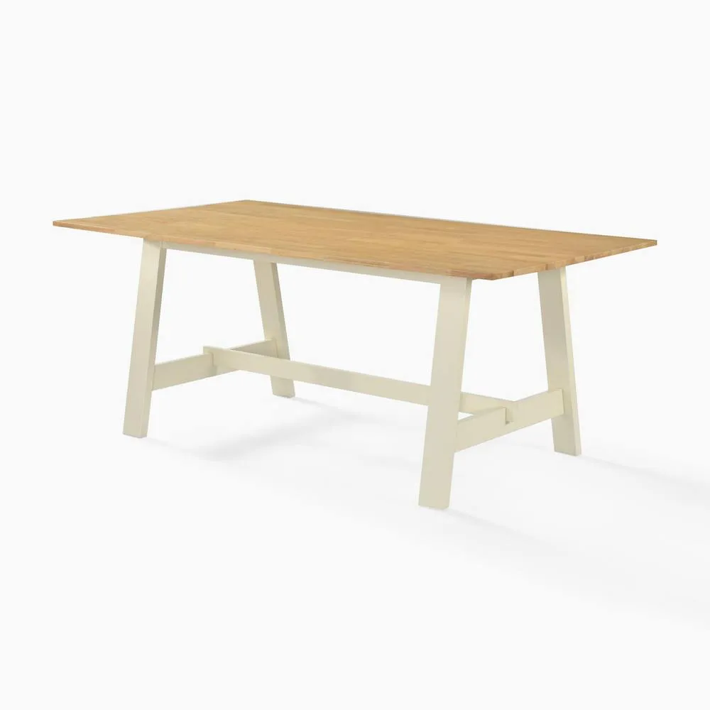 FurnitureboxUK Blakeney Rectangular Wood 6 Seater Dining Table in Light Brown 3
