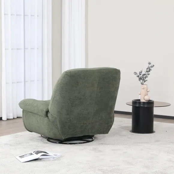 Image Furnishings Ebba Boucle Swivel Rocker Recliner Chair 4