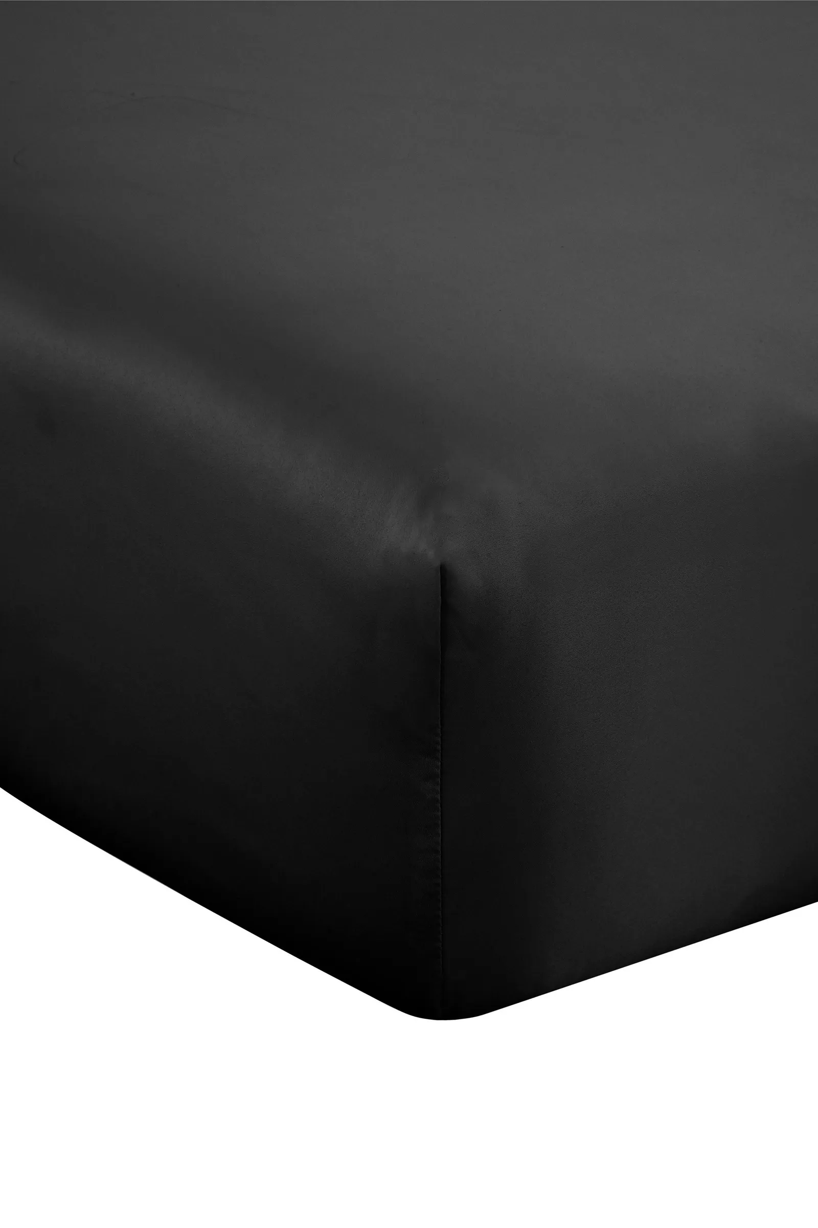 Catherine Lansfield 'Silky Soft Satin' 30cm Depth Sheet in Black 2
