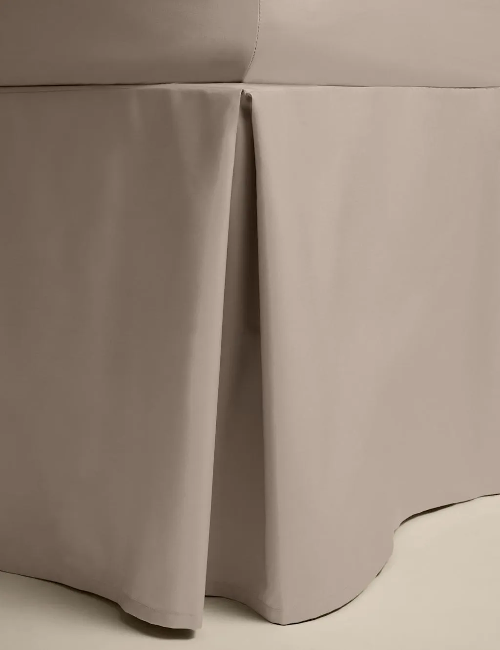 M&S Pure Egyptian Cotton Valance Sheet Mink