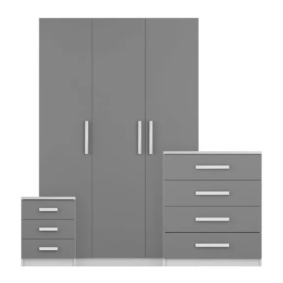 Sudbury 3 Piece Triple Wardrobe Bedroom Furniture Set