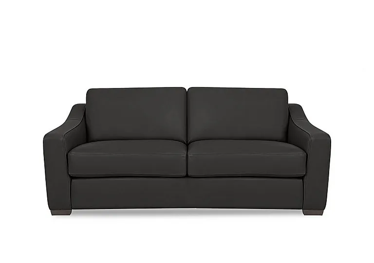 Nap 3 Seater Leather Sofa - Black - Sofas and Armchairs - In Time for Christmas