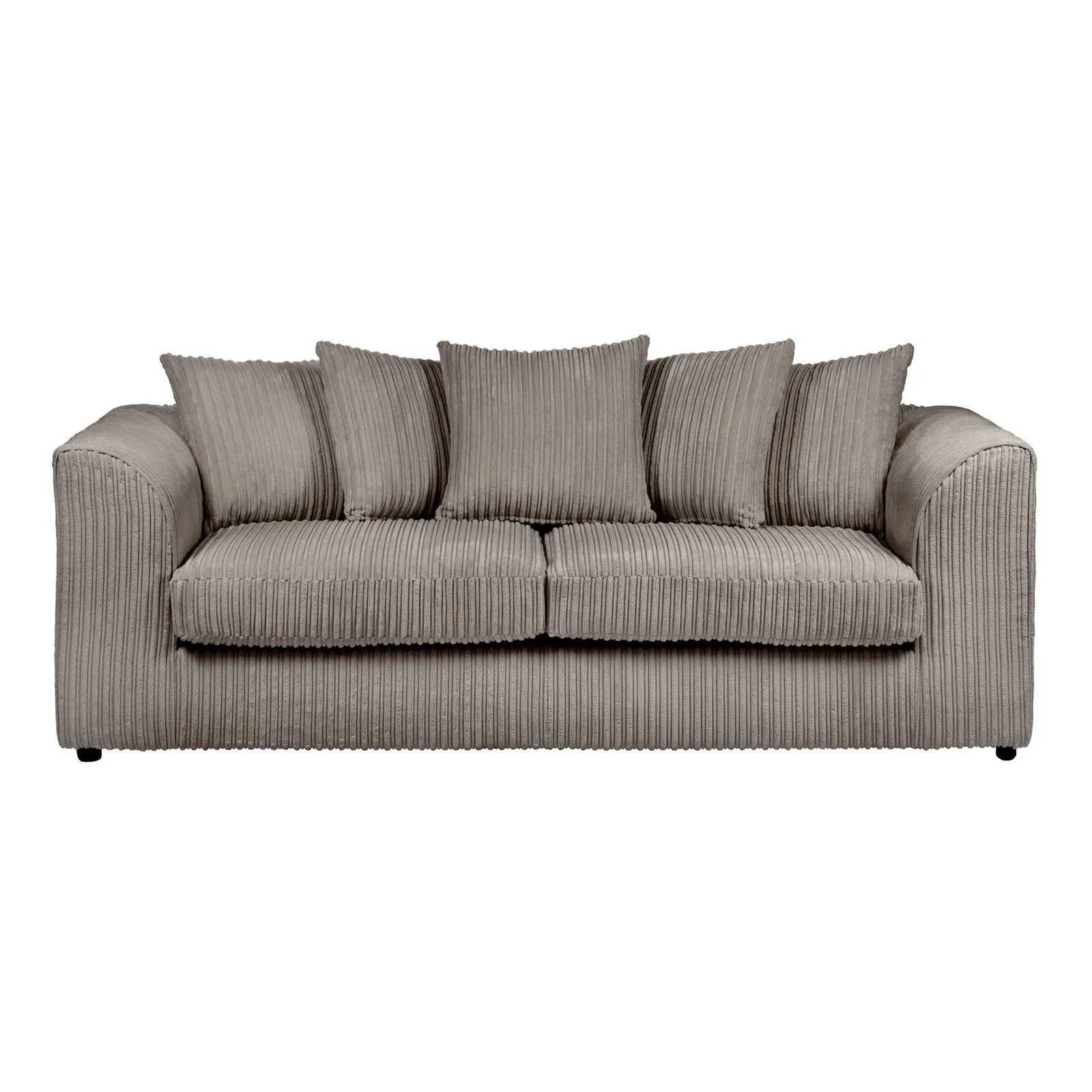 Blake Jumbo Cord 3 Seater Sofa Grey